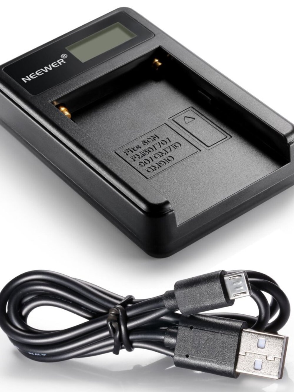 Neewer Sony NP-F Replacement Micro USB Battery Charger